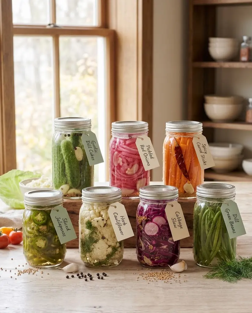 7 Easy Refrigerator Pickles: Small-Batch Vegetable Recipes