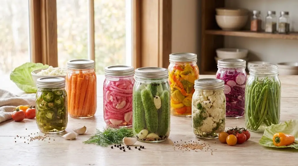 7 Easy Refrigerator Pickles: Small-Batch Vegetable Recipes