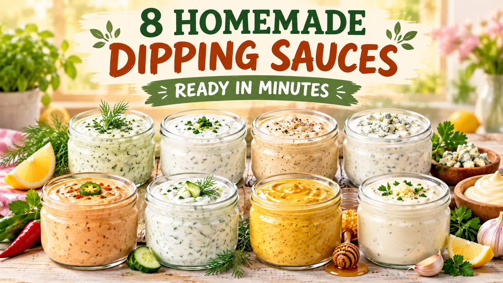8 Homemade Dipping Sauces You Can Make in Minutes