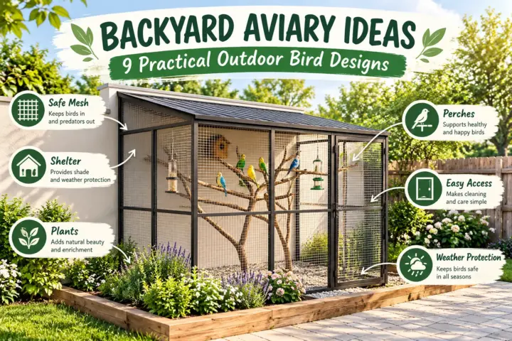 Backyard Aviary Ideas: 9 Practical Outdoor Bird Designs