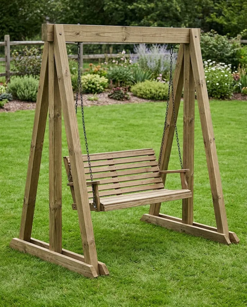 A-Frame Garden Swing: Size, Layout & DIY Planning Guide