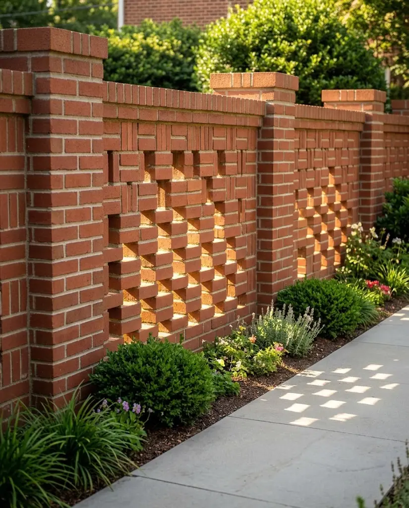 Basket Weave Brick Wall: 7 Garden Design Ideas