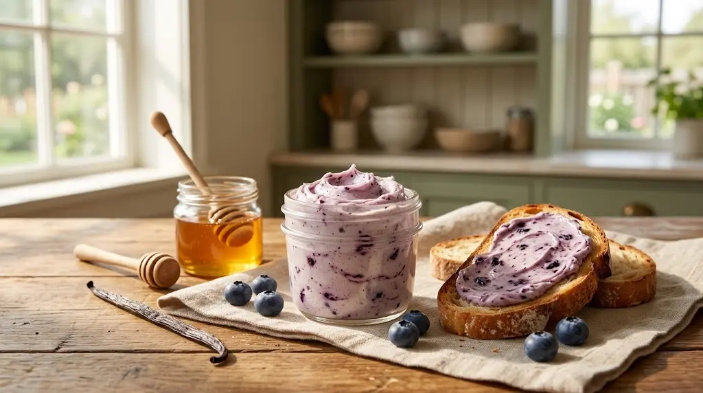 Blueberry Vanilla Butter: Easy Honey Butter Recipe