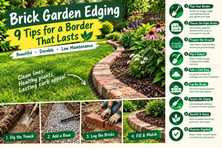 Brick Garden Edging: 9 Tips for a Border That Lasts