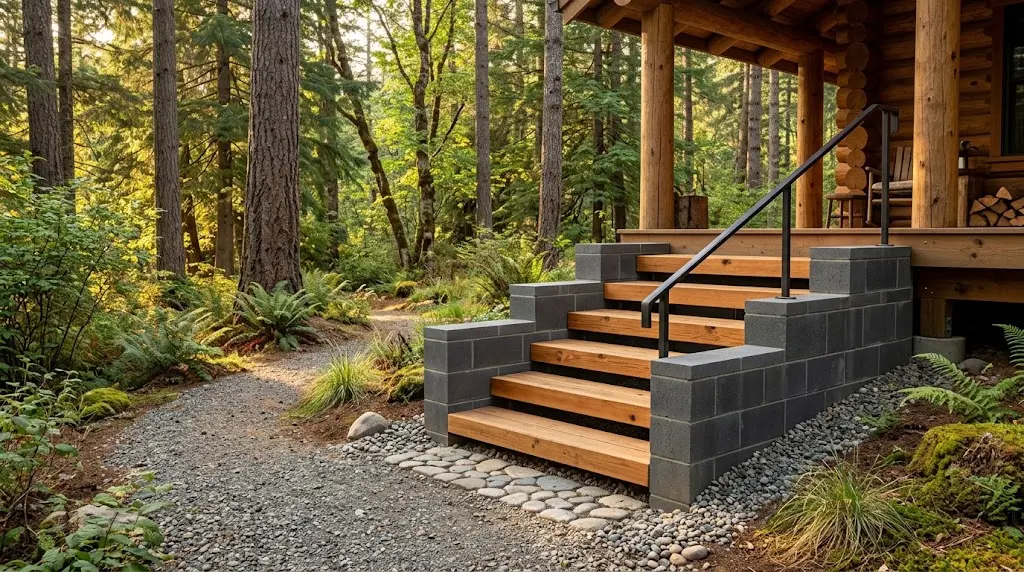 Cinder Block Steps With Wood Treads: 9 Things to Plan First