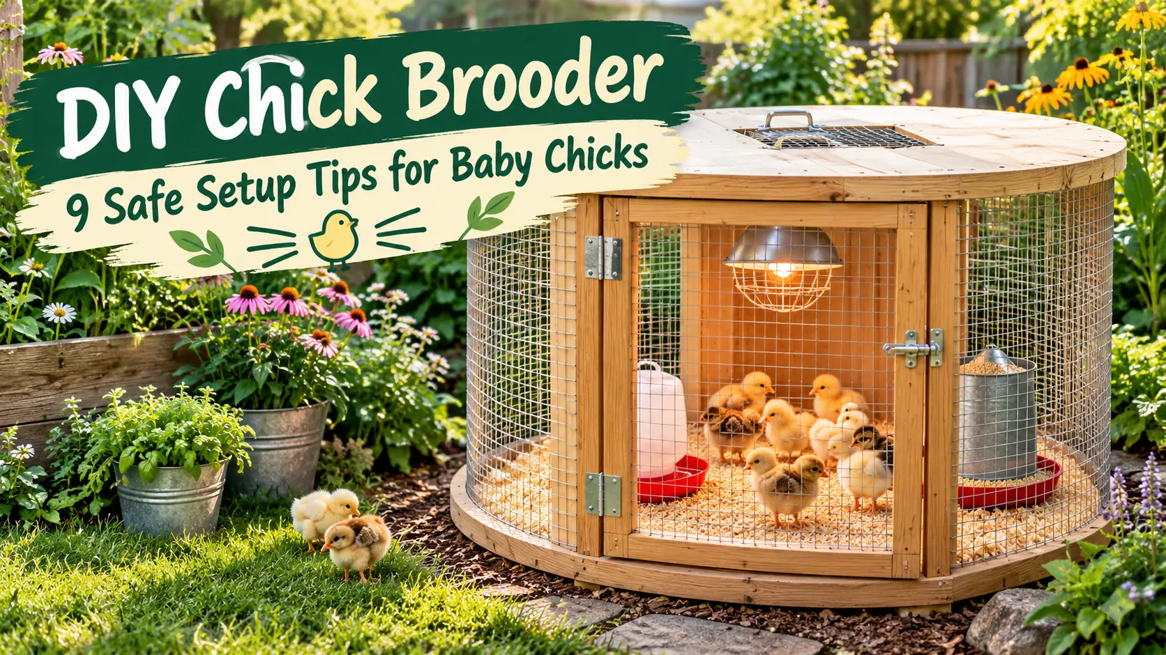 DIY Chick Brooder: 9 Safe Setup Tips for Baby Chicks