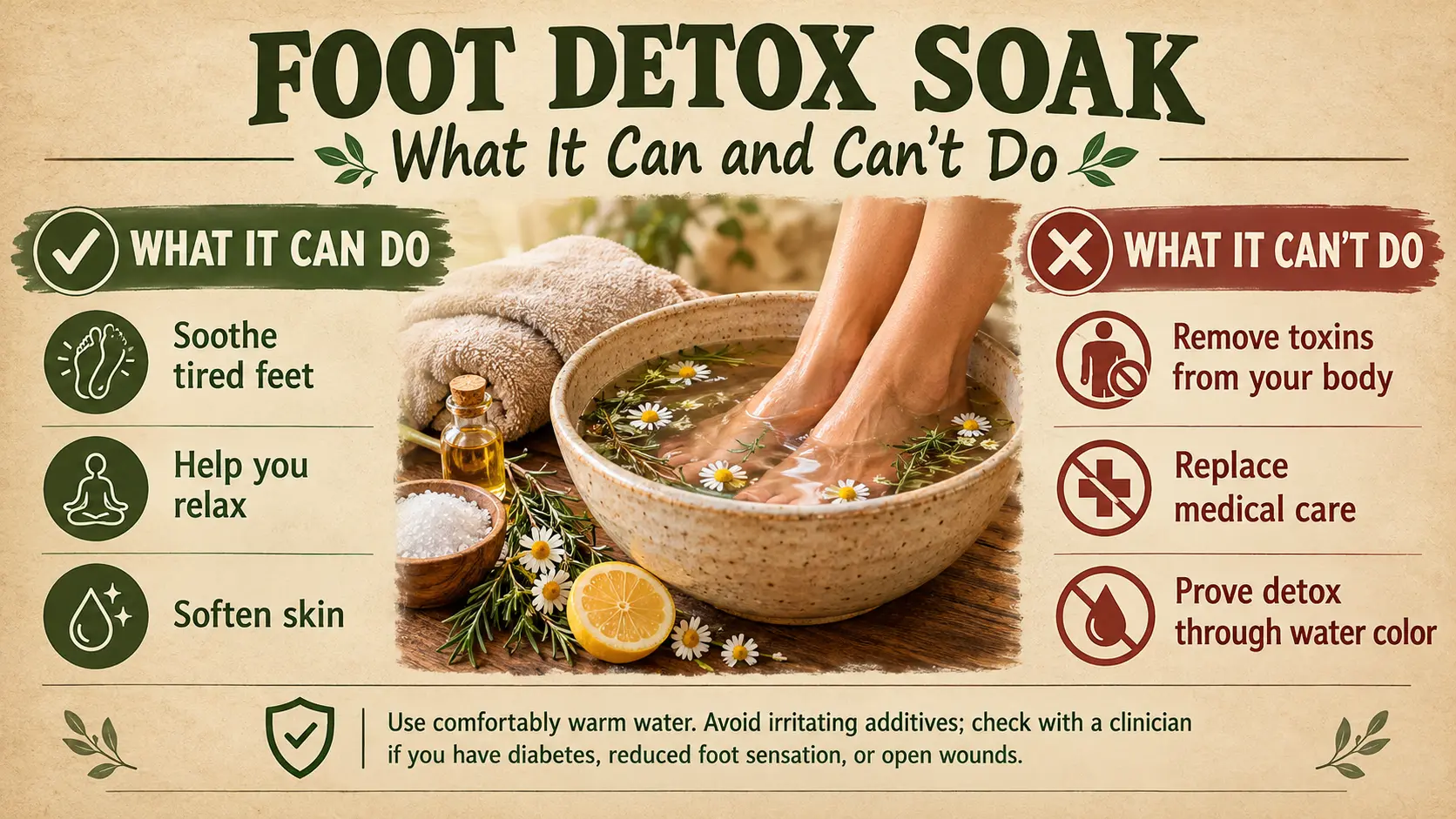 Foot Detox Soak: What It Can and Can’t Do