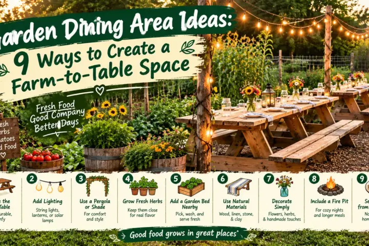 Garden Dining Area Ideas: 9 Ways to Create a Farm-to-Table Space