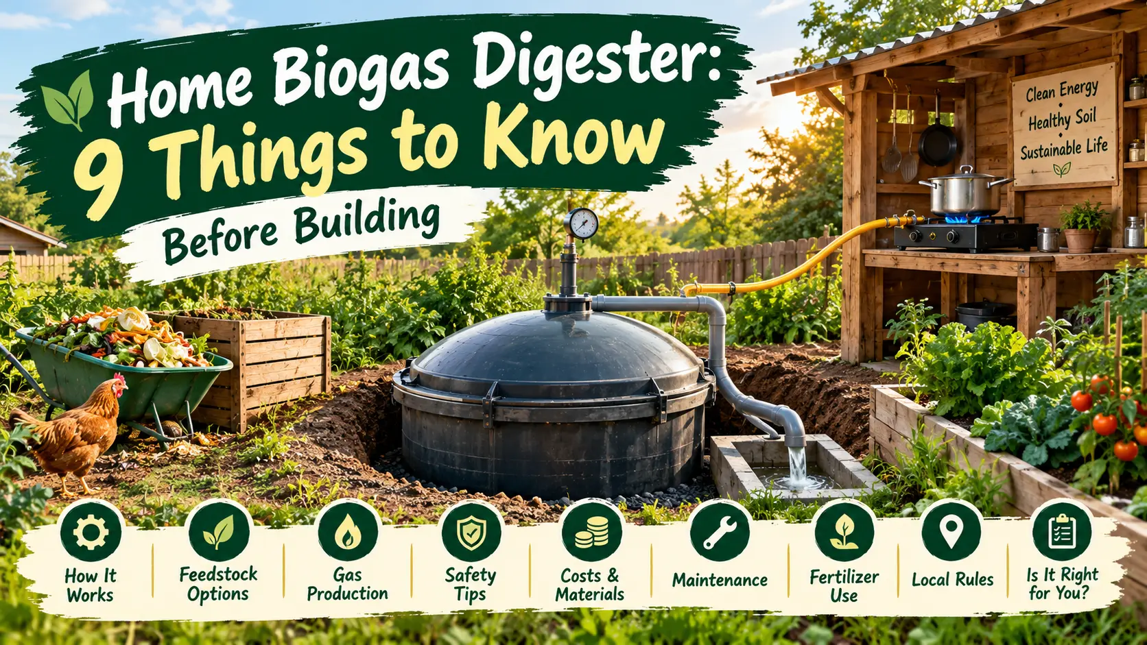 Home Biogas Digester: 9 Things to Know Before Building