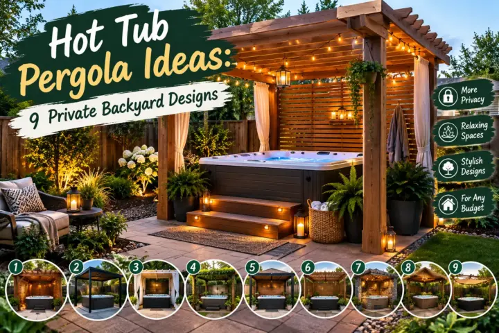 Hot Tub Pergola Ideas: 9 Private Backyard Designs