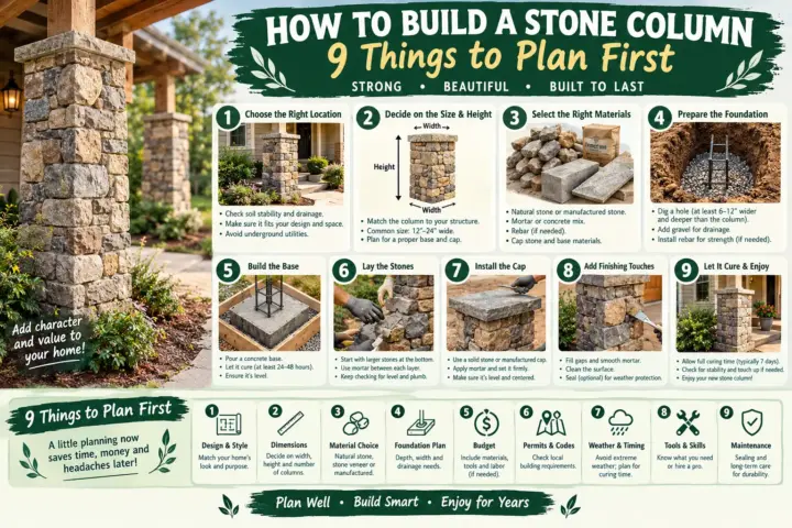 How to Build a Stone Column: 9 Things to Plan First