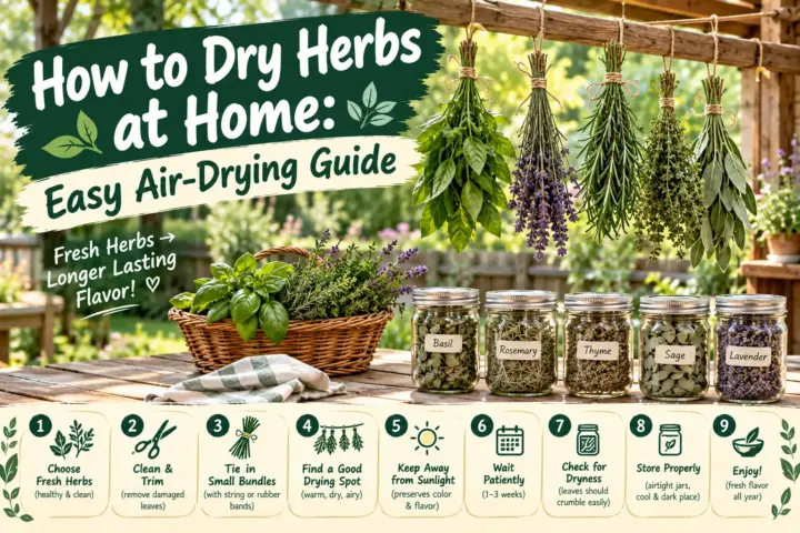 How to Dry Herbs at Home: Easy Air-Drying Guide