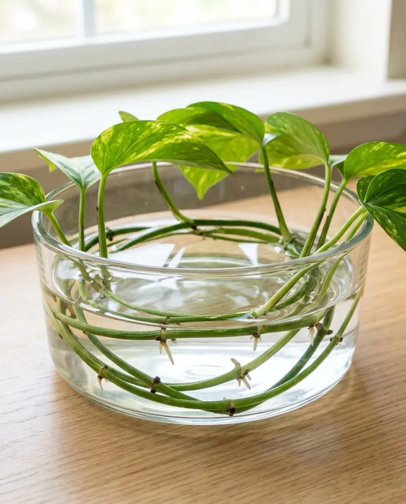 How to Propagate a Long Pothos Vine in Water