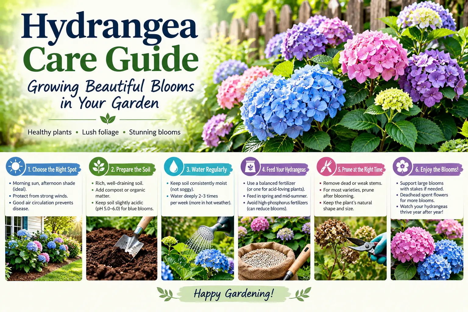 Hydrangea Care Guide: Growing Beautiful Blooms in Your Garden