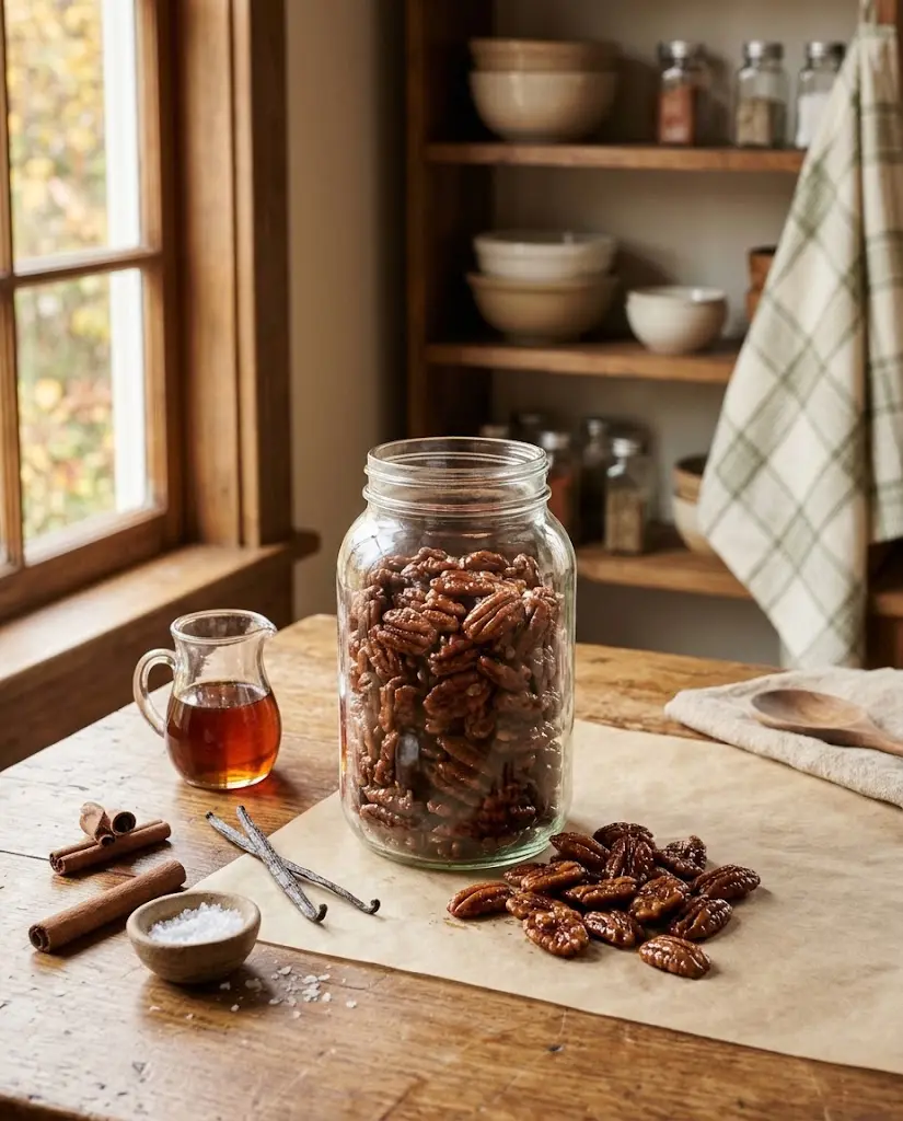 Maple Vanilla Candied Pecans: Easy 5-Ingredient Recipe