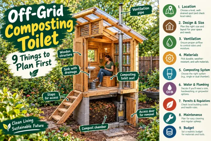 Off-Grid Composting Toilet: 9 Things to Plan First