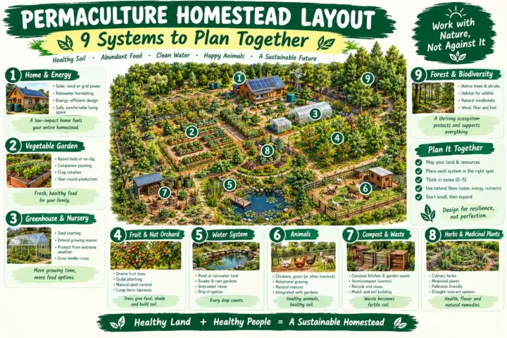 Permaculture Homestead Layout: 9 Systems to Plan Together
