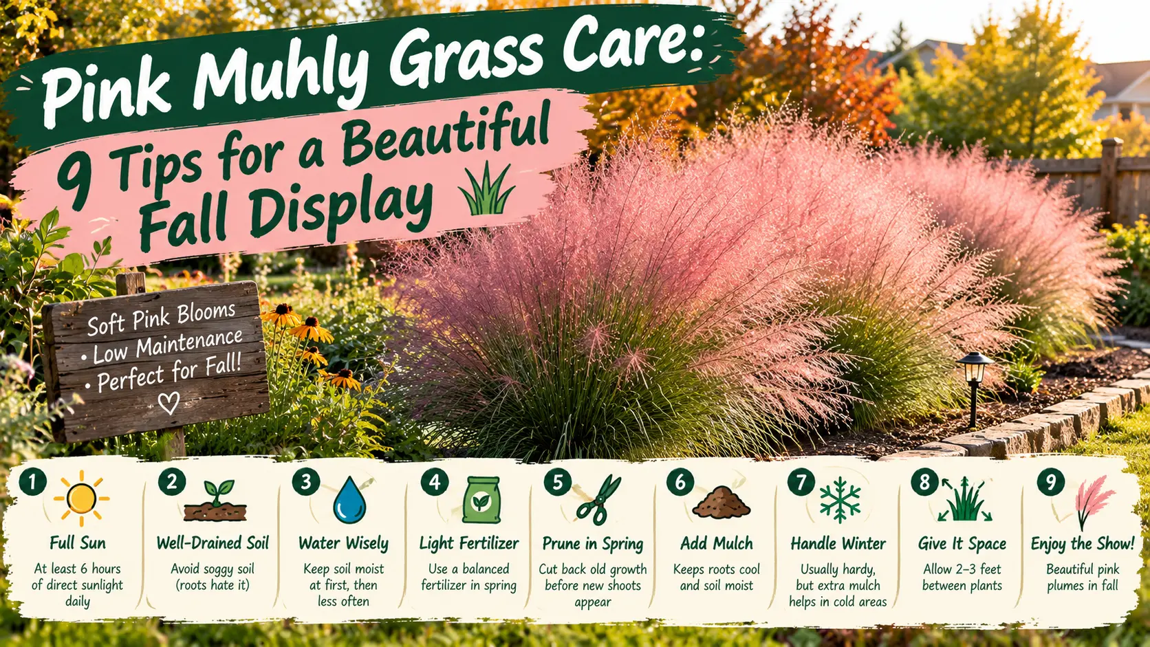 Pink Muhly Grass Care: 9 Tips for a Beautiful Fall Display