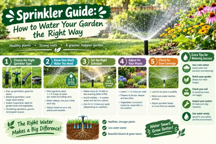 Sprinkler Guide: How to Water Your Garden the Right Way